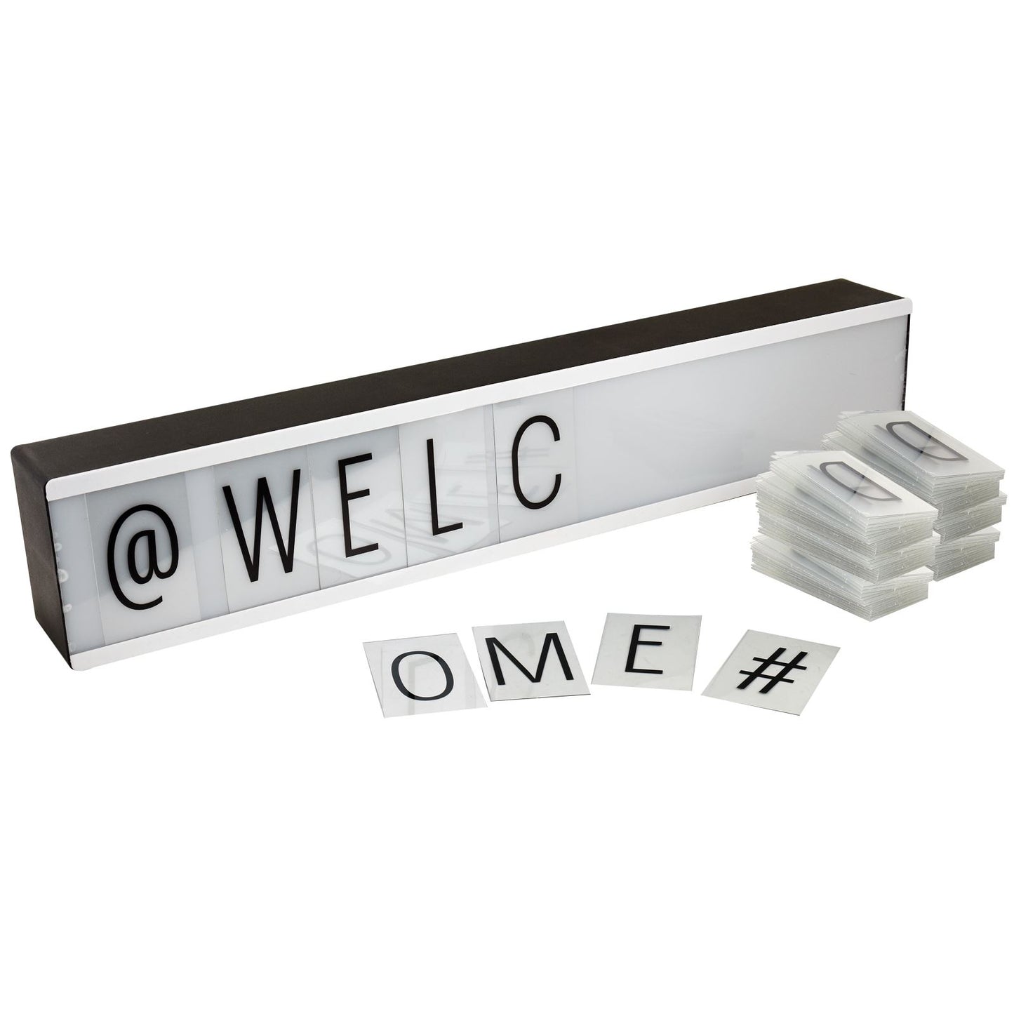 Customizable A4 Cinematic Lightbox with Letters for Personalized Messages
