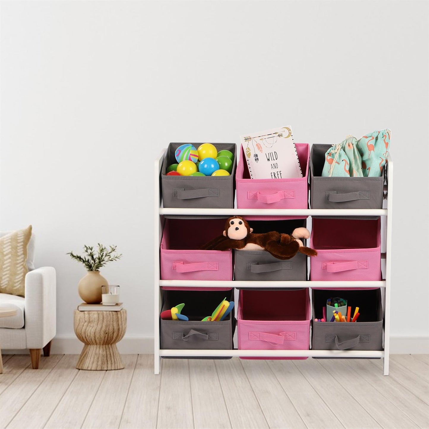 Keep Clutter at Bay with a Wooden Storage Unit