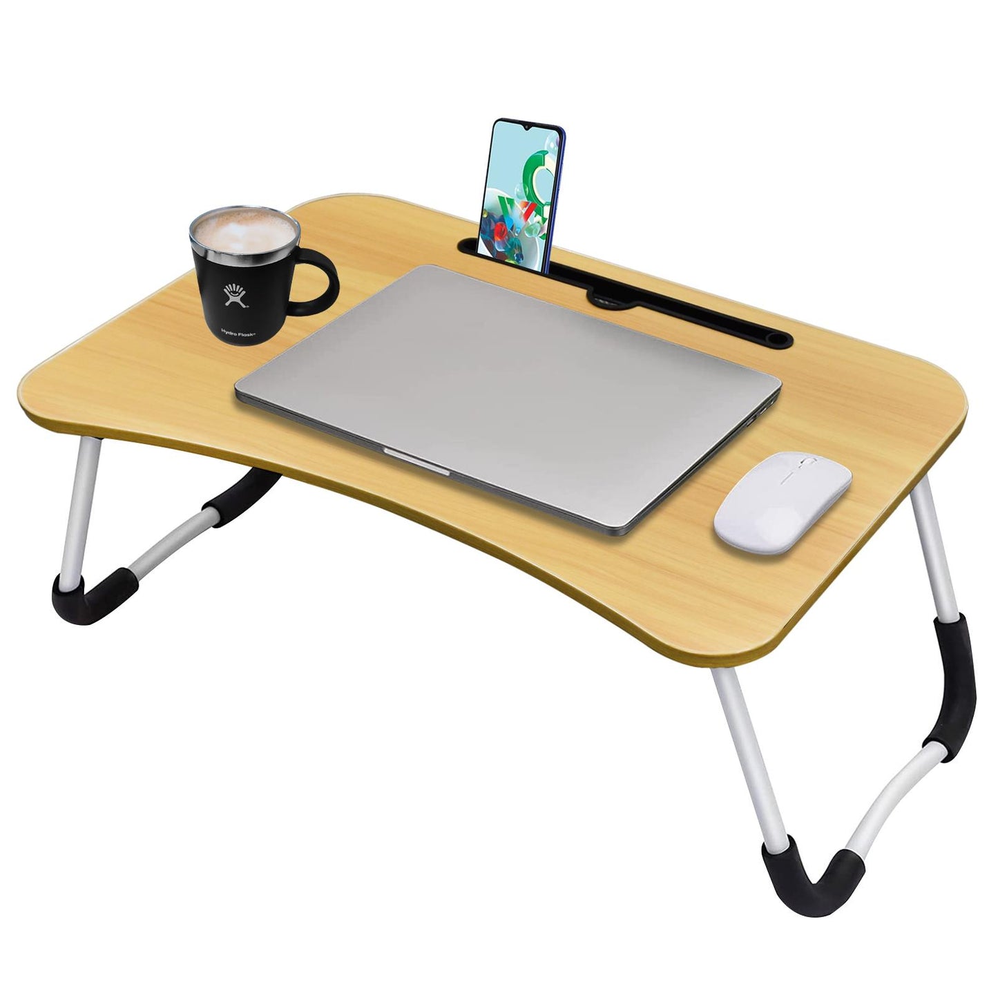Portable And Adjustable Tray For Breakfast In Bed Or Working On Laptop