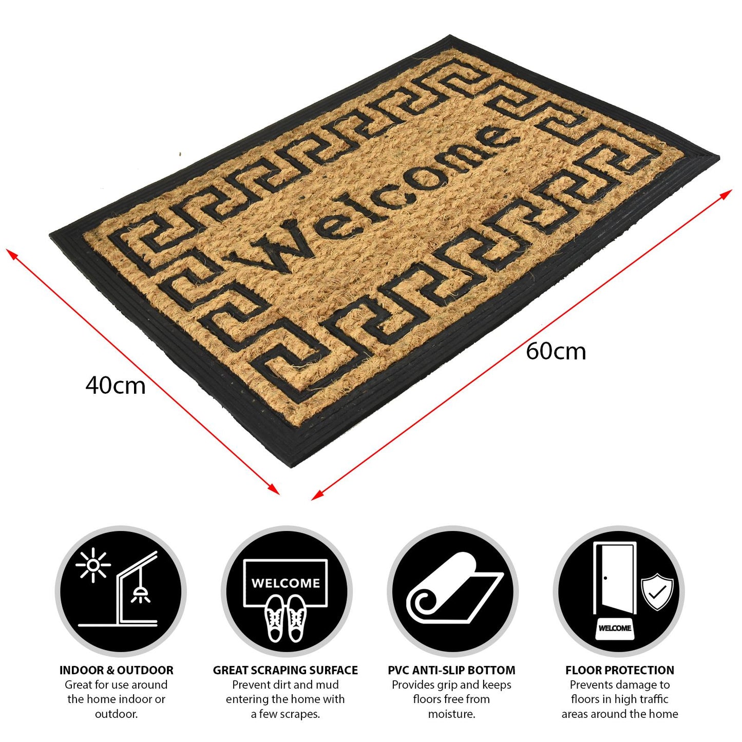 Keep Your Floors Clean with a Rubber Backed Coir Door Mat