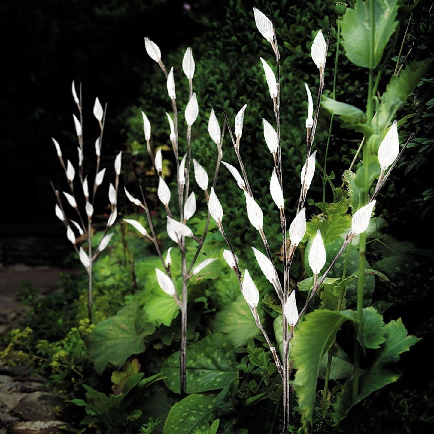 Solar-Powered Leaf Branch Lights Outdoor Garden Tree Lights Decorative Solar-Powered Lights