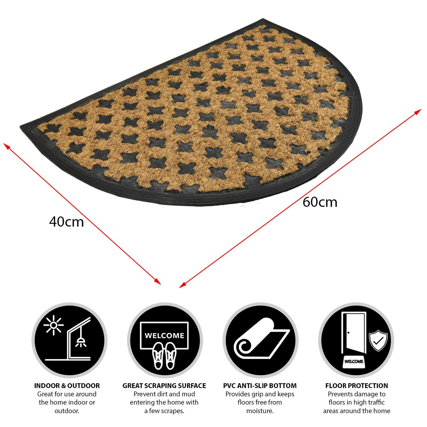 Keep Your Floors Clean with a Rubber Backed Coir Door Mat